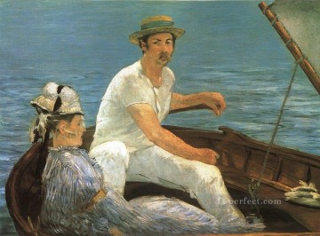 ボート写実主義 印象派 エドゥアール・マネ Oil Paintings